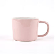 Pink stoneware mug